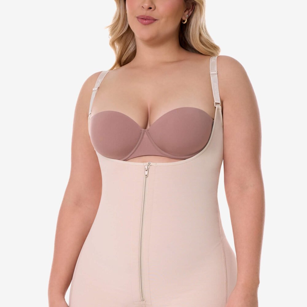 Beige Short Powernet Girdle | 9235
