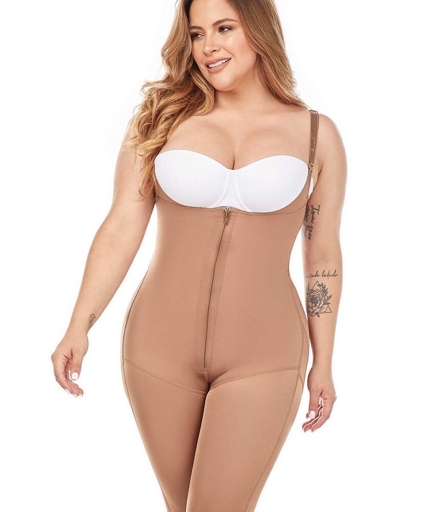 Long Capri Girdle With Front Closure | FU116